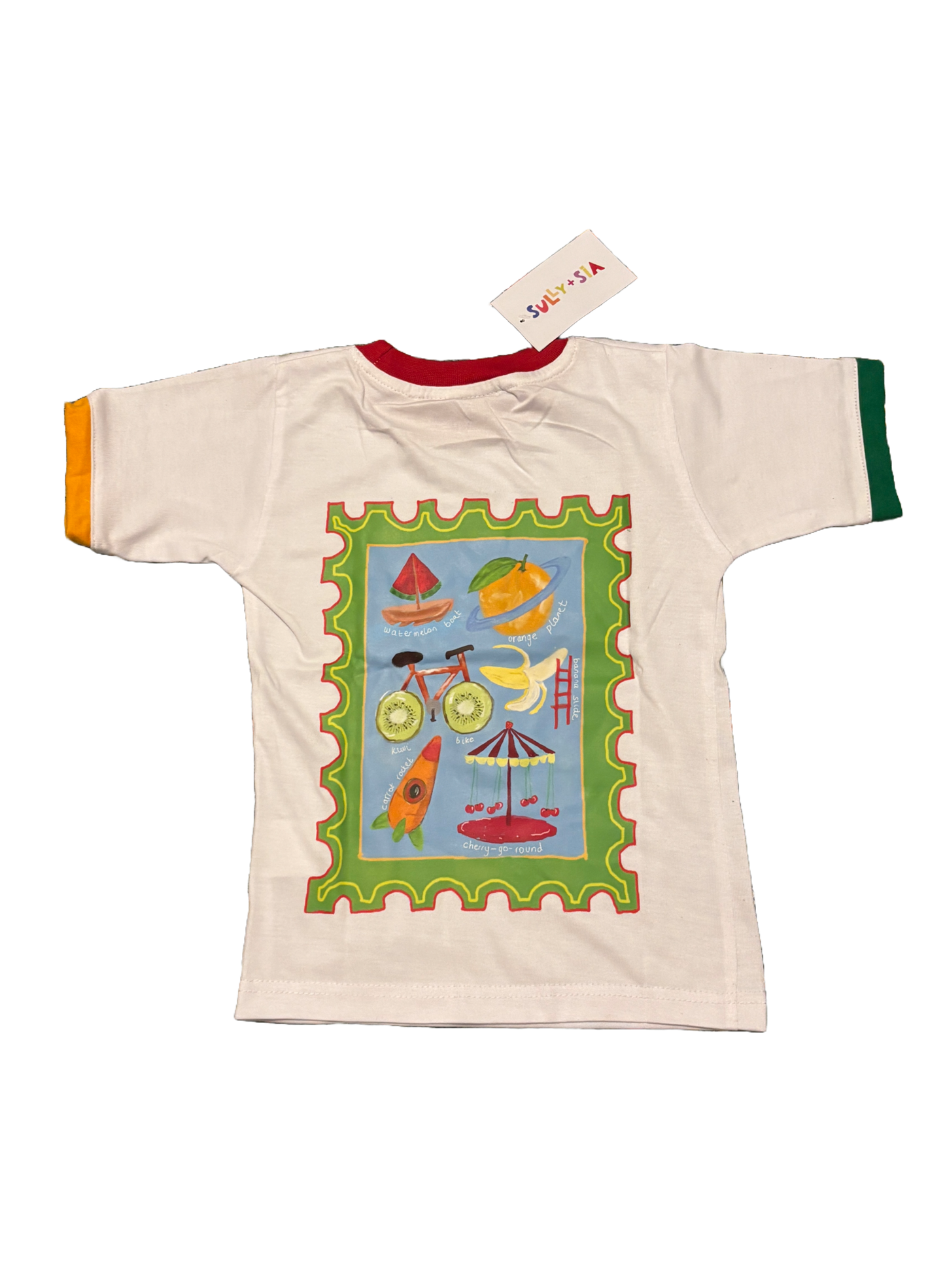 fruit stamp tee