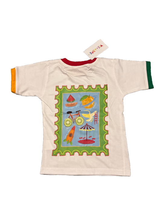 fruit stamp tee