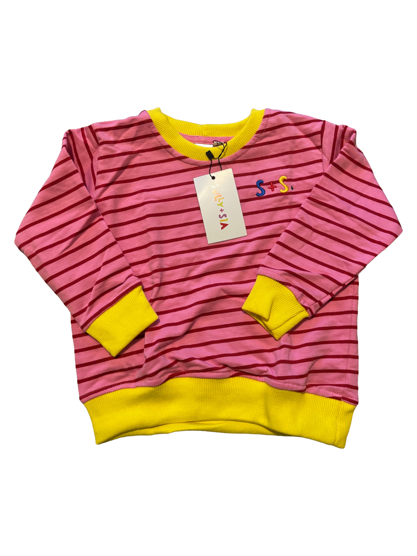 pink stripy jumper